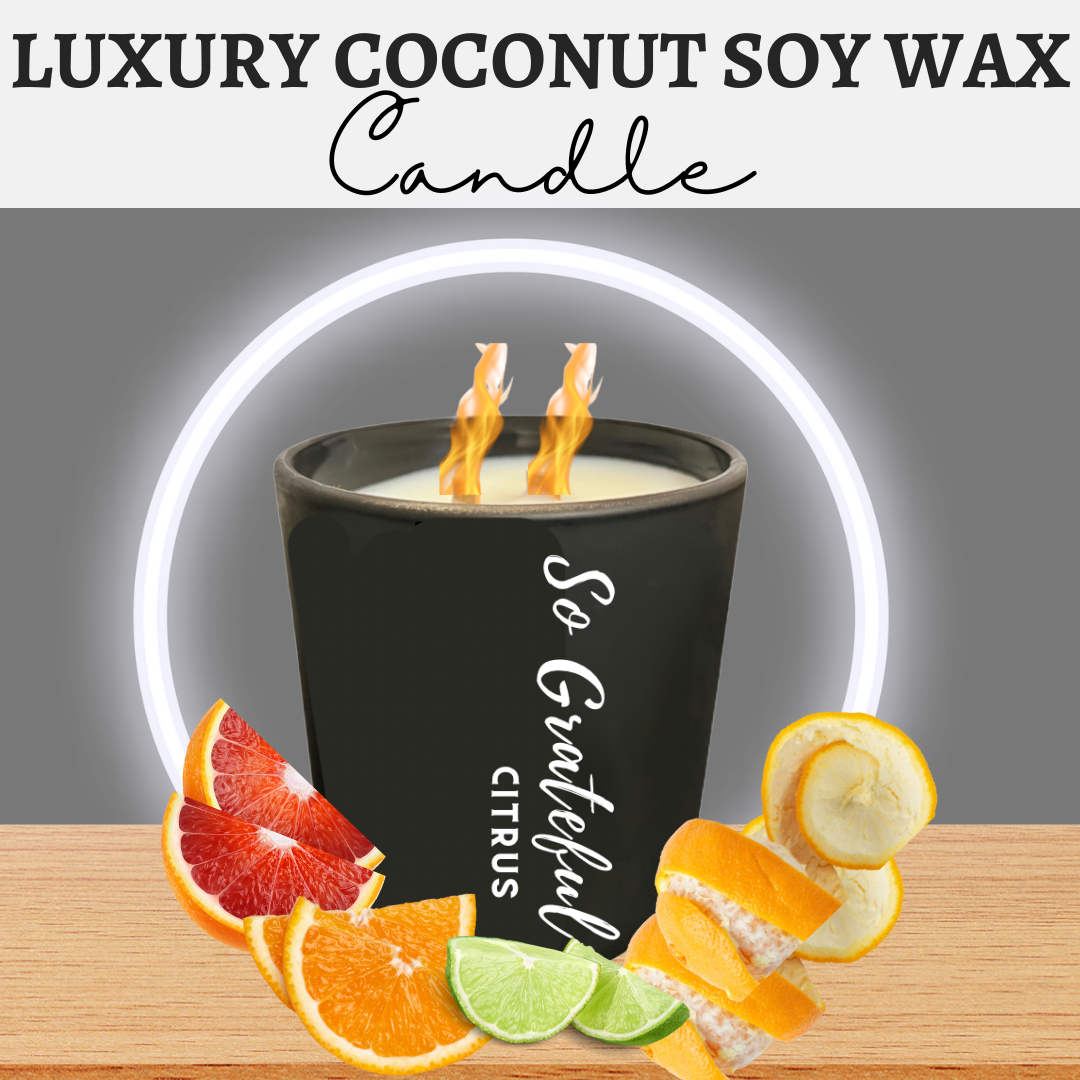 So Grateful Luxurious Coconut Soy Wax Candle 